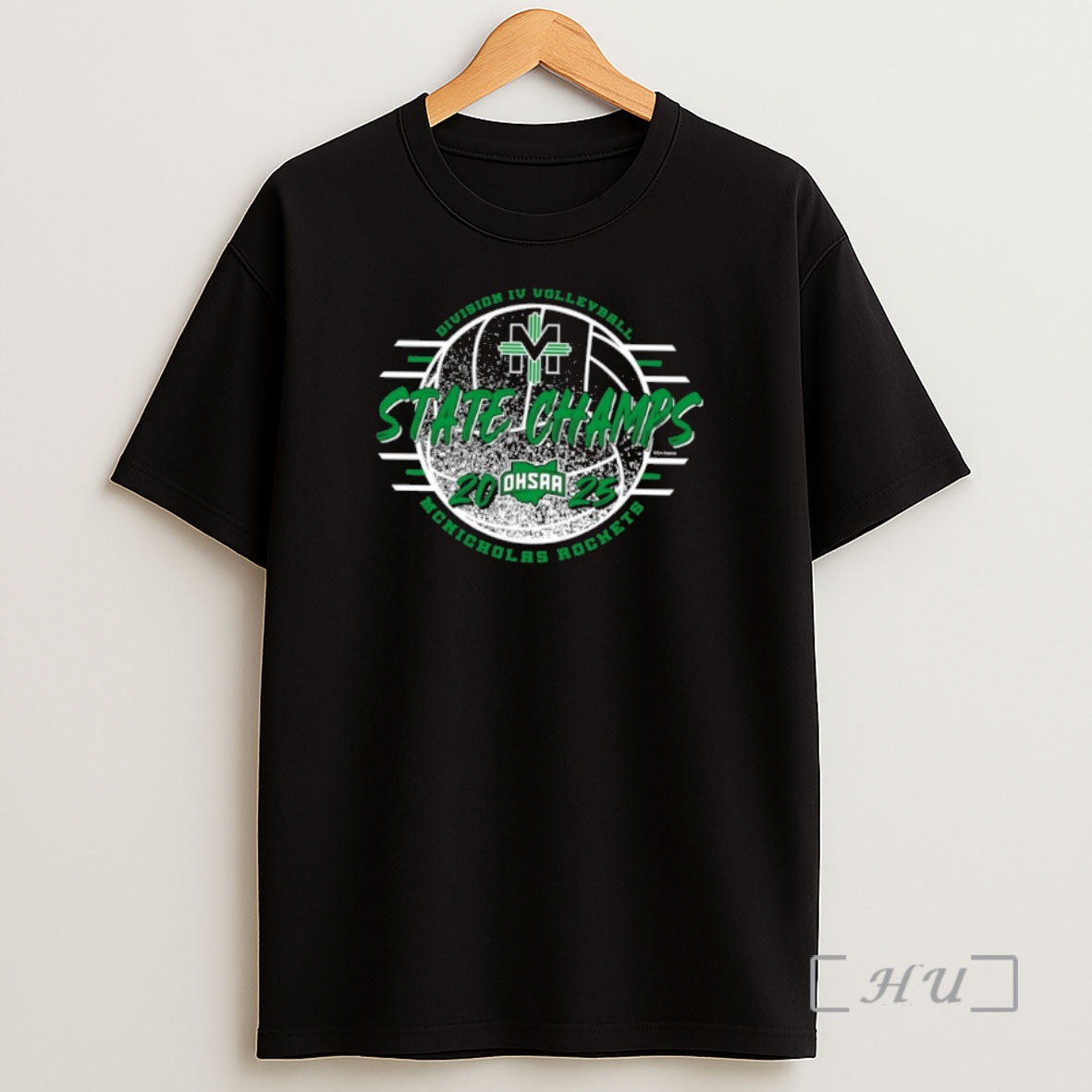 Officials Mcnicholas Rockets 2025 Ohsaa Volleyball Division 4 State Champions Premium Shirt Sweatshirt Tee