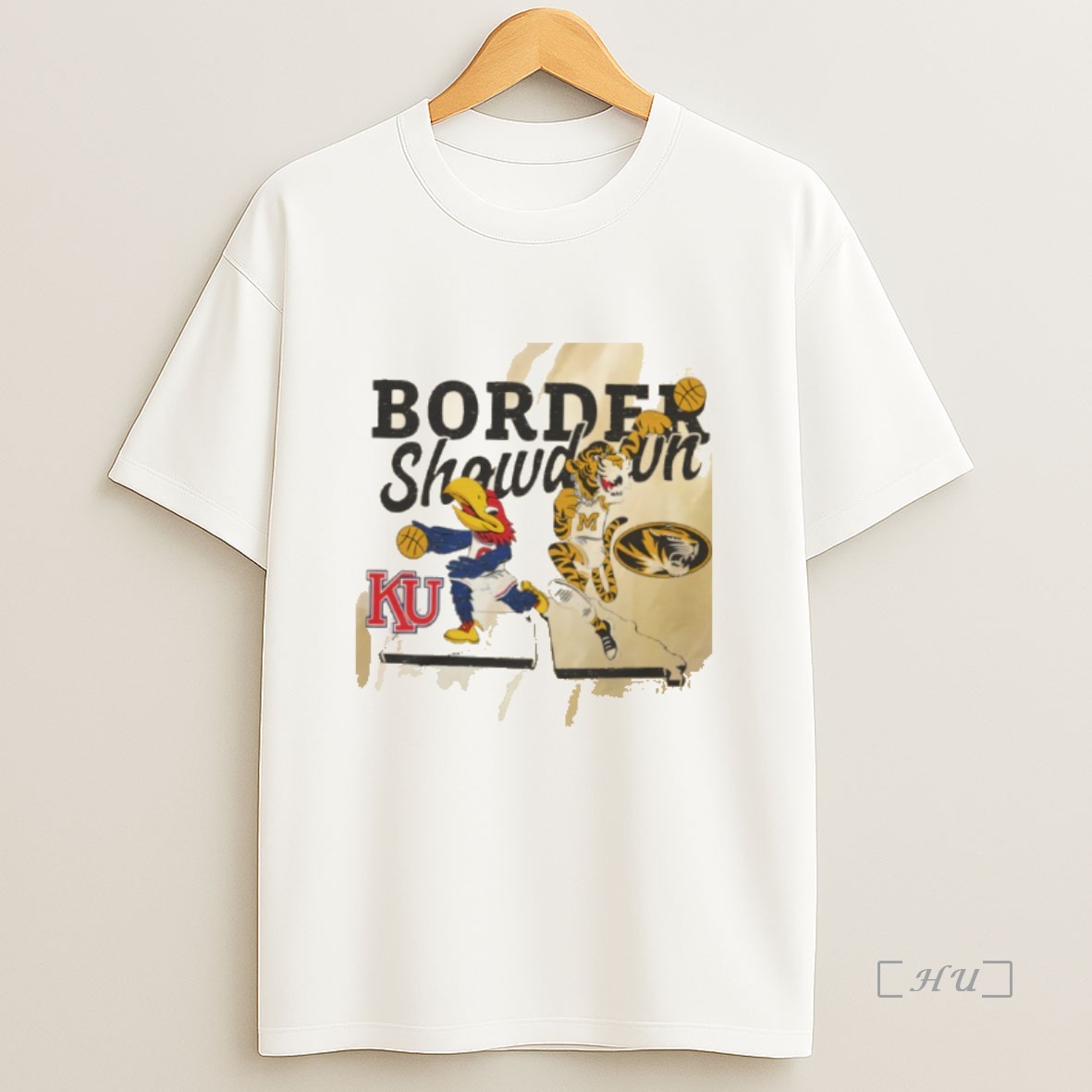 Officials Memphis Tigers Mens Vs Kansas Jayhawks Basketball Border Showdown Premium Shirt Sweatshirt Tee