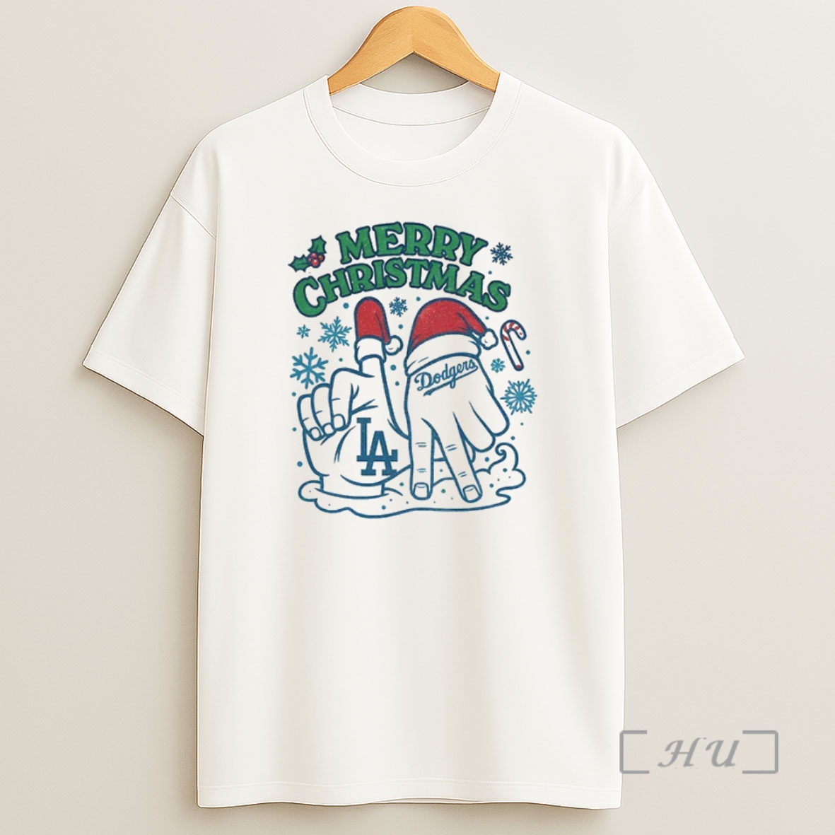 Officials Merry Christmas Dodgers Funny Santa Hat La Baseball Premium Shirt Sweatshirt Tee