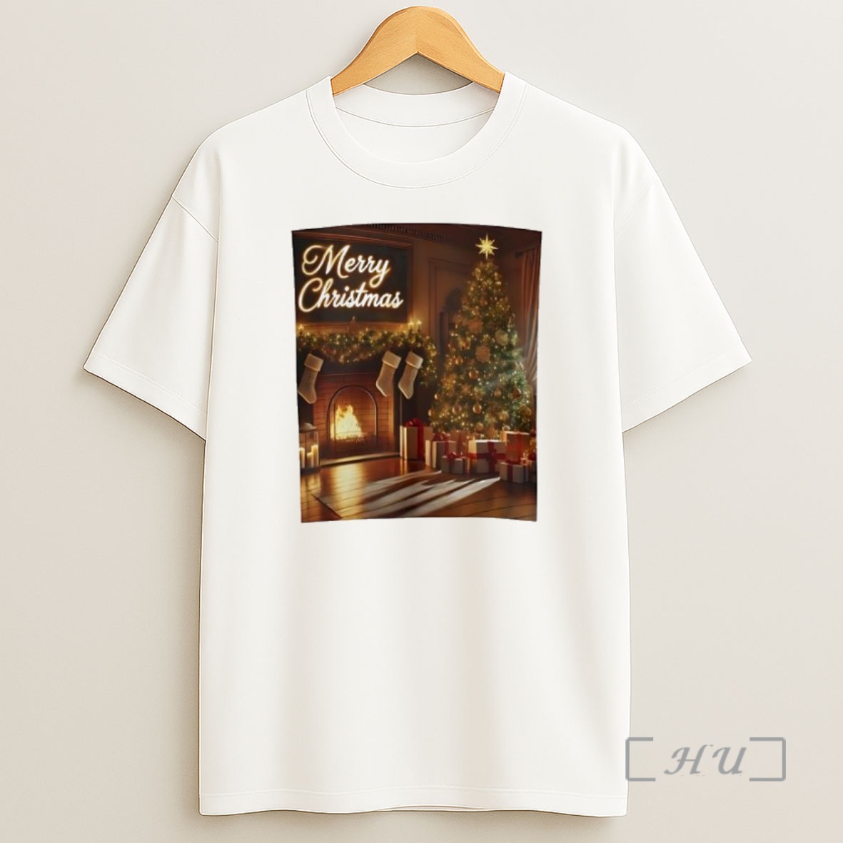 Officials Merry Christmas Fireplace Scene Premium Shirt Sweatshirt Tee