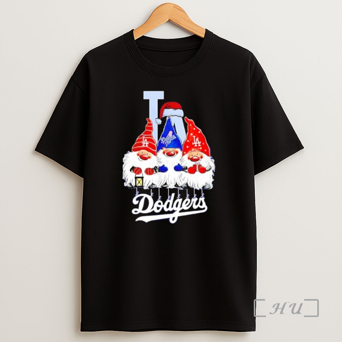 Officials Merry Christmas Gnome La Dodgers Black Premium Shirt Sweatshirt Tee