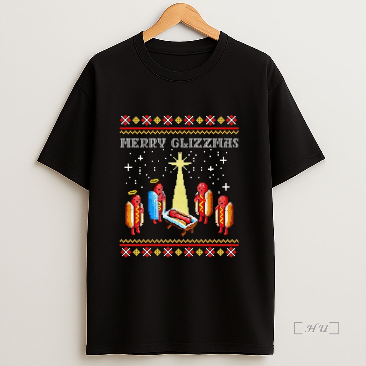 Officials Merry Glizzmas Hot Dog Ugly Christmas Premium Shirt Sweatshirt Tee