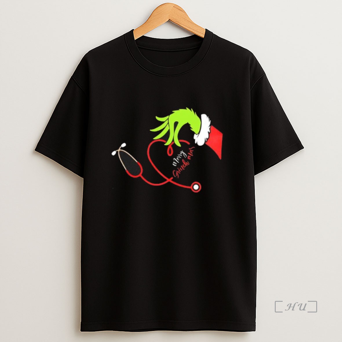 Officials Merry Grinchmas Stethoscope Black Premium Shirt Sweatshirt Tee