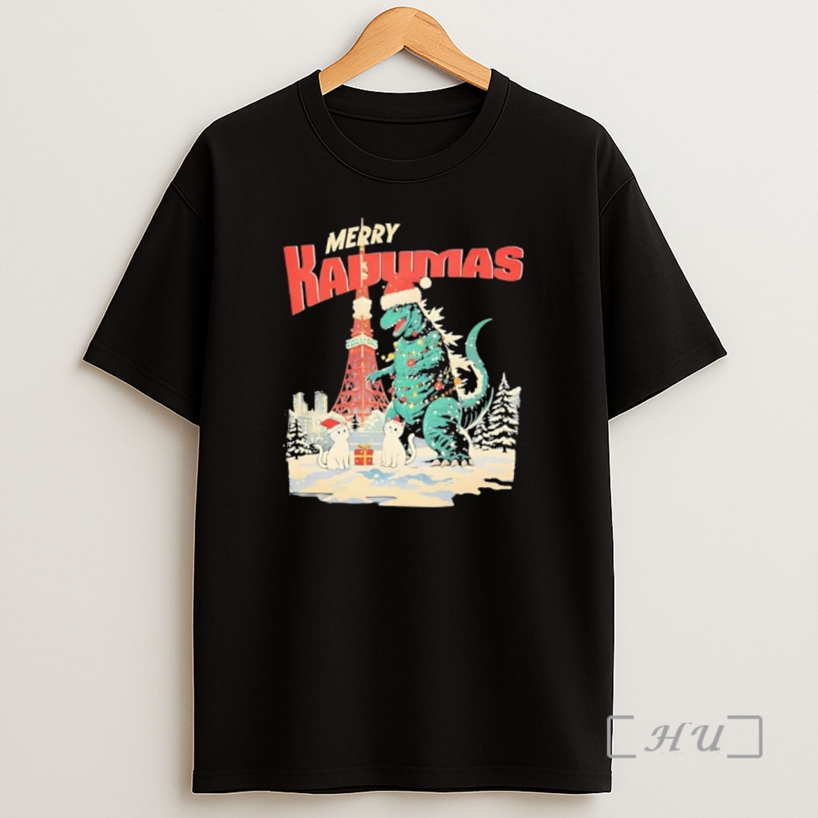 Officials Merry Kadumas Harajuku Kaiju Christmas Premium Shirt Sweatshirt Tee