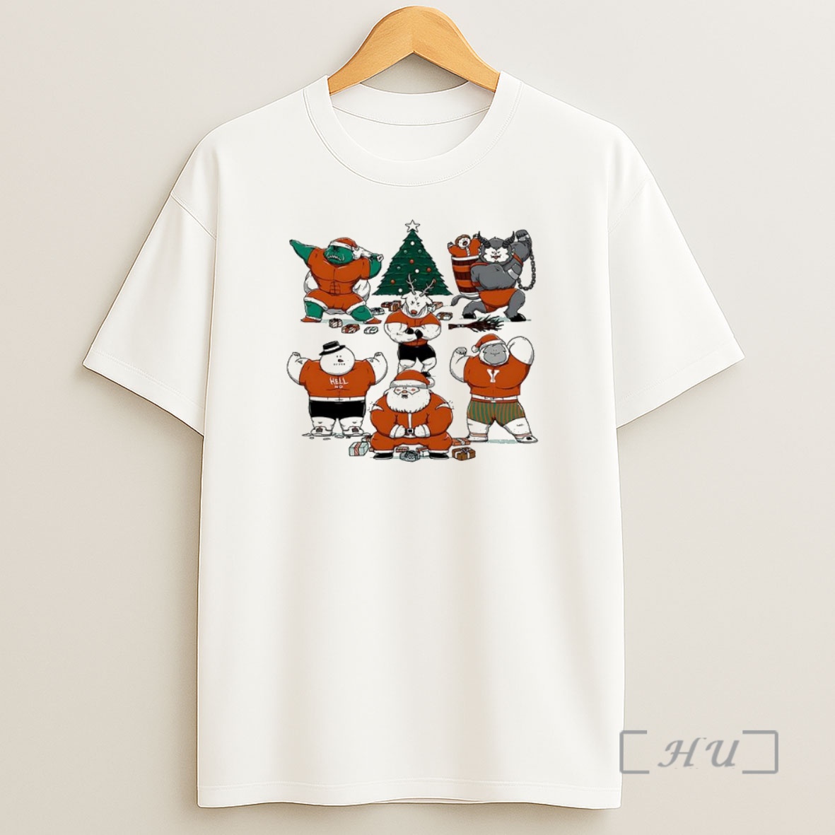 Officials Merry Muscular Christmas Characters Premium Shirt Sweatshirt Tee