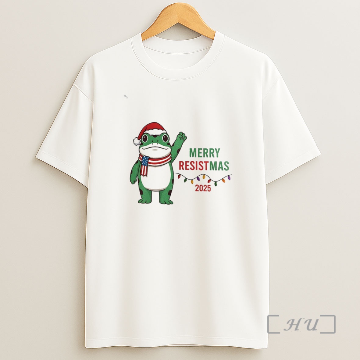Officials Merry Resistmas Portland Frog Santa Hat Merry Christmas 2025 Premium Shirt Sweatshirt Tee
