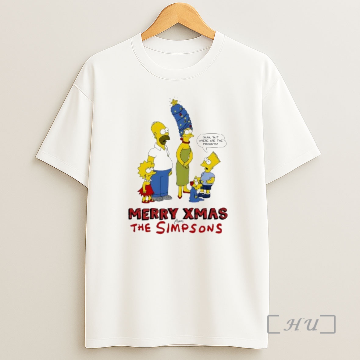 Officials Merry Xmas From The Simpsons Premium Shirt Sweatshirt Tee