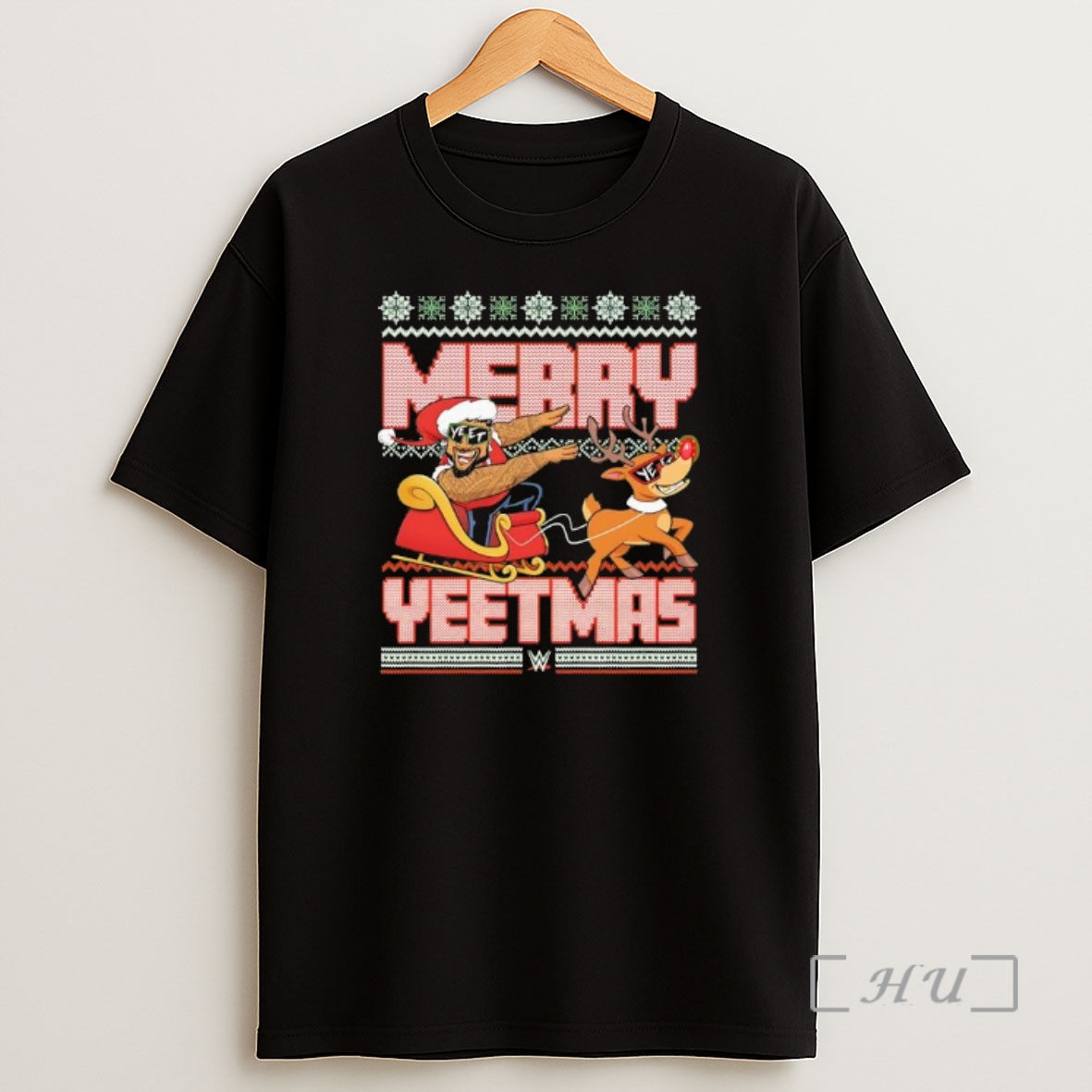 Officials Merry Yeetmas Wwe Wrestler Jey Uso Ugly Christmas Premium Shirt Sweatshirt Tee