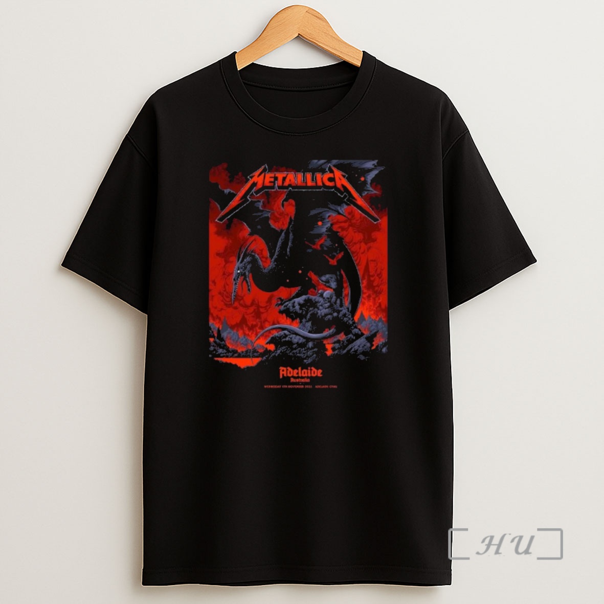 Officials Metallica M72 Adelaide Australia Pop Up Shop Exclusive By Ken Taylor At Adelaide Oval On November 5 2025 Pterosaur Premium Shirt Sweatshirt Tee