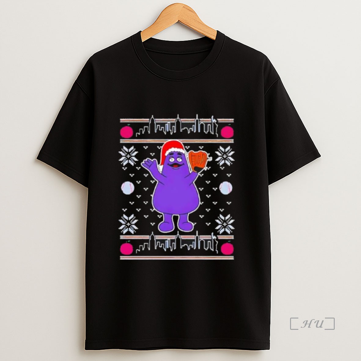 Officials Mets Mascot Grimace Ugly Christmas Black Premium Shirt Sweatshirt Tee
