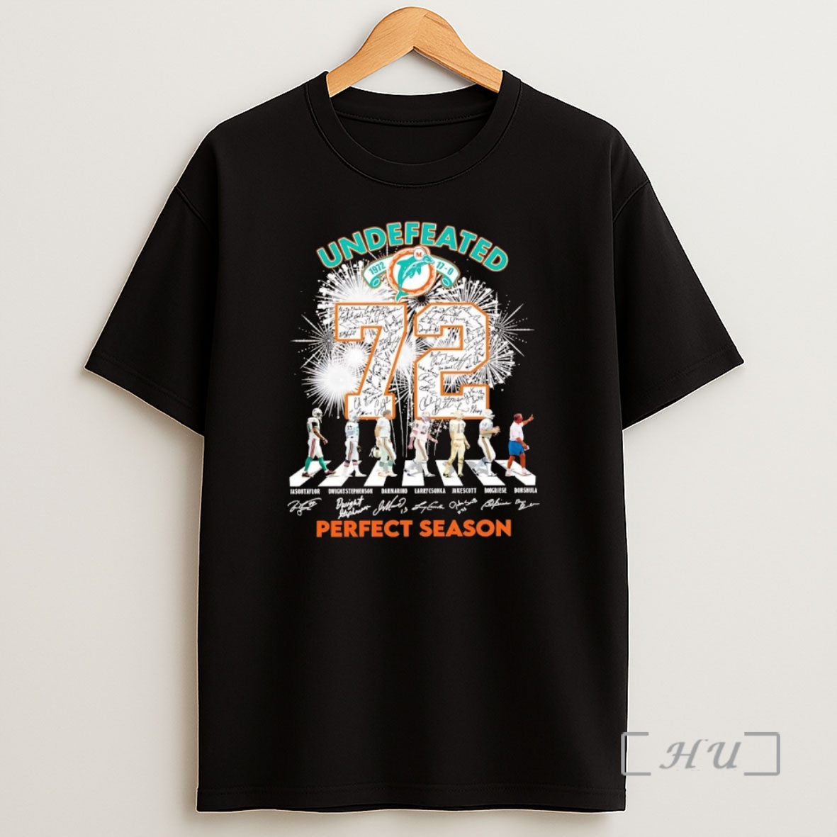 Officials Miami Dolphins 72rd Anniversary Undefeated Perfect Season Premium Shirt Sweatshirt Tee