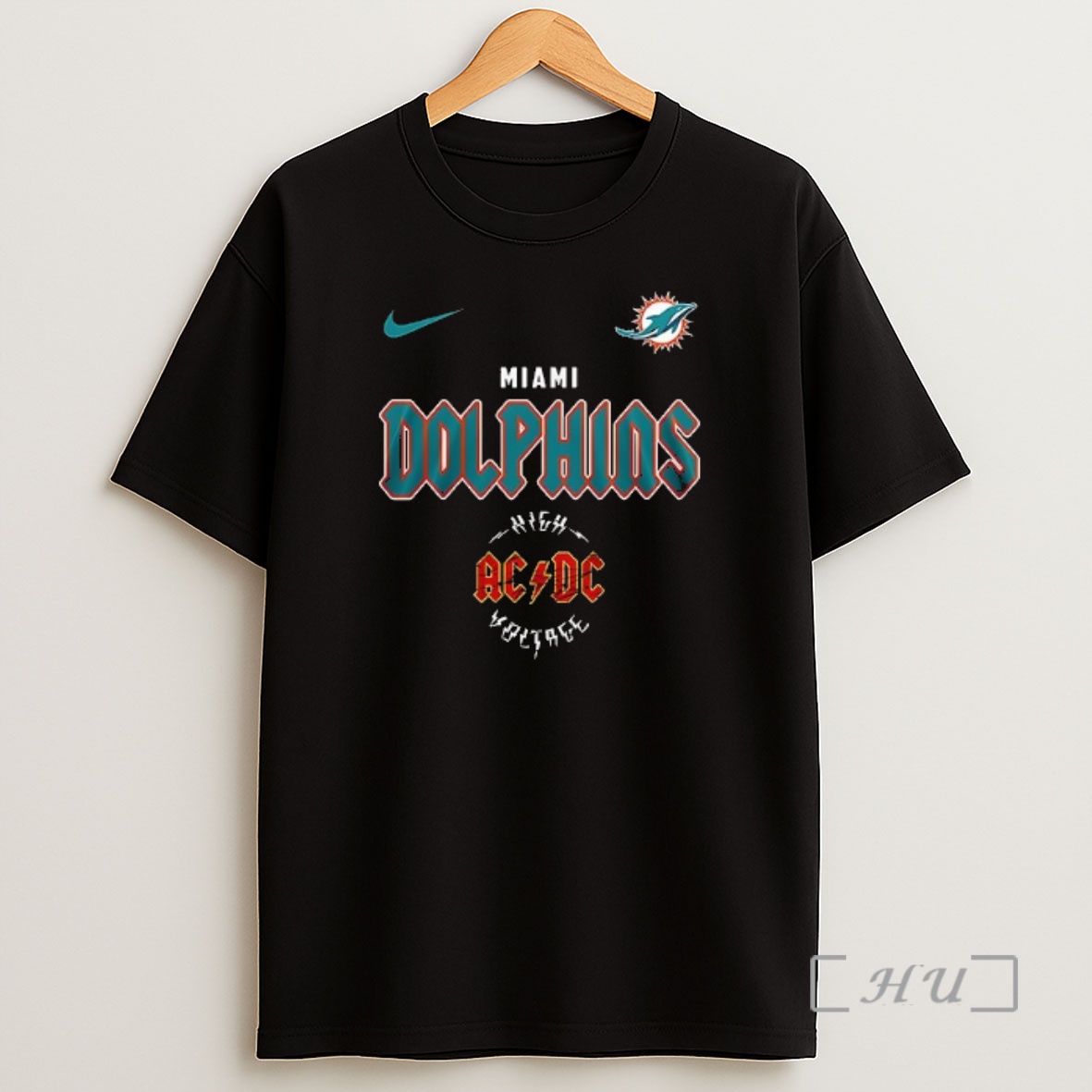 Officials Miami Dolphins Ac Dc Highway To Hell Go Fins Graphic Premium Shirt Sweatshirt Tee