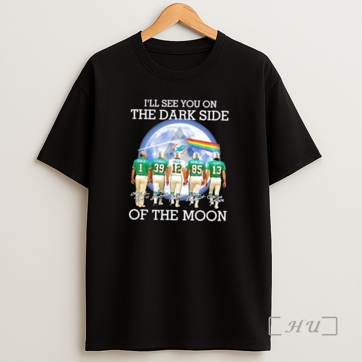 Officials Miami Dolphins Don Shula And Legends Ill See You On The Dark Side Of The Moon Signatures Premium Shirt Sweatshirt Tee