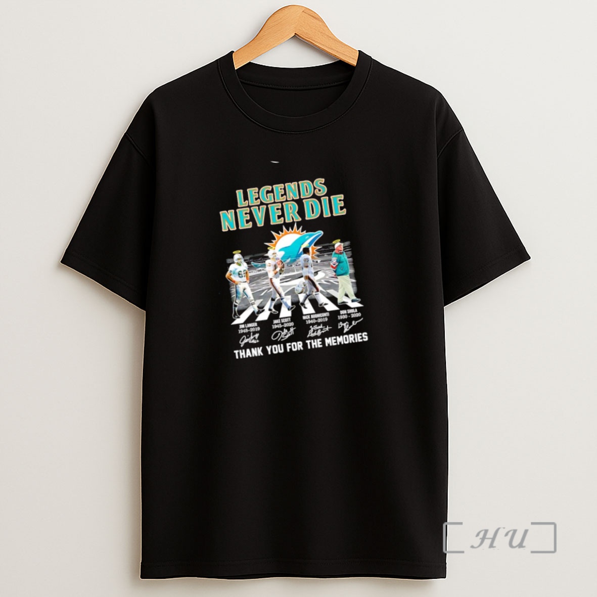 Officials Miami Dolphins Legends Never Die Thank You For The Memories Premium Shirt Sweatshirt Tee