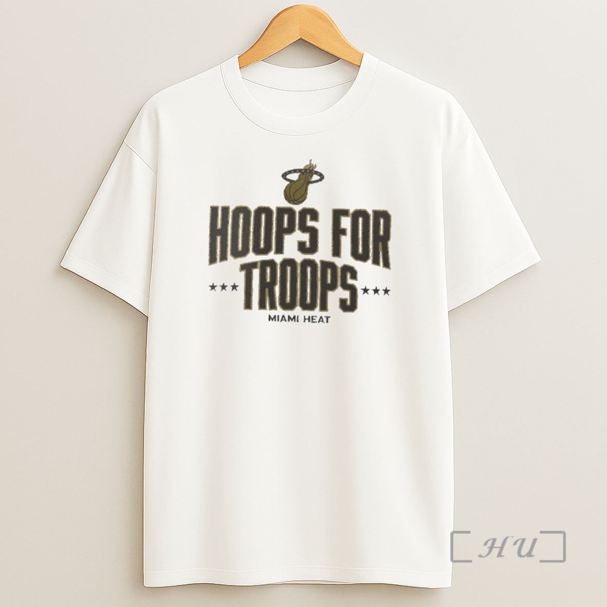 Officials Miami Heat Nba Hoops For Troops Premium Shirt Sweatshirt Tee