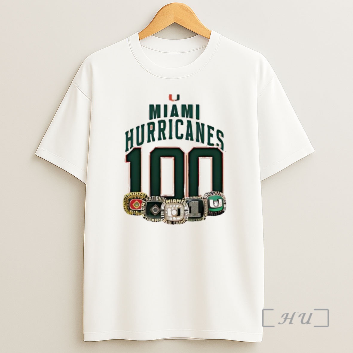 Officials Miami Hurricanes 100 Years Of The Rings Premium Shirt Sweatshirt Tee