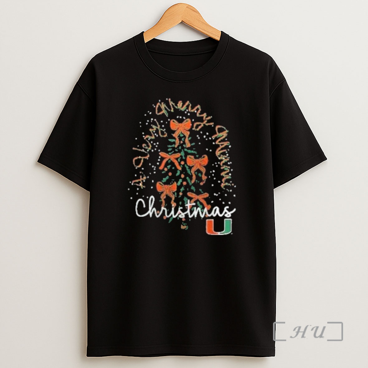 Officials Miami Hurricanes Christmas Tree Holiday Premium Shirt Sweatshirt Tee