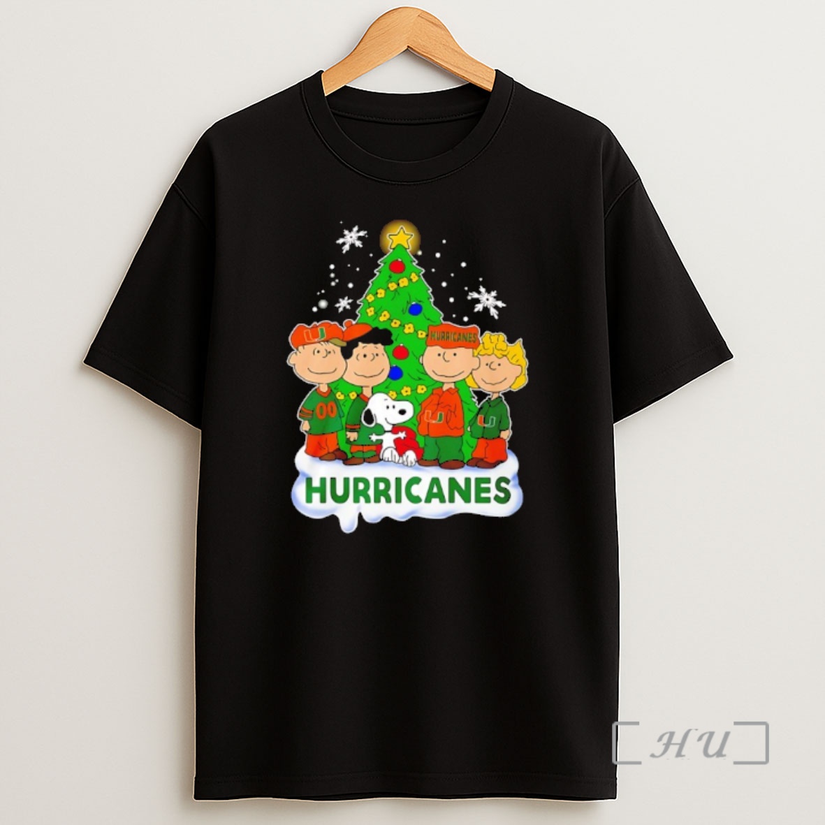 Officials Miami Hurricanes Snoopy And The Peanuts Christmas 2025 Premium Shirt Sweatshirt Tee
