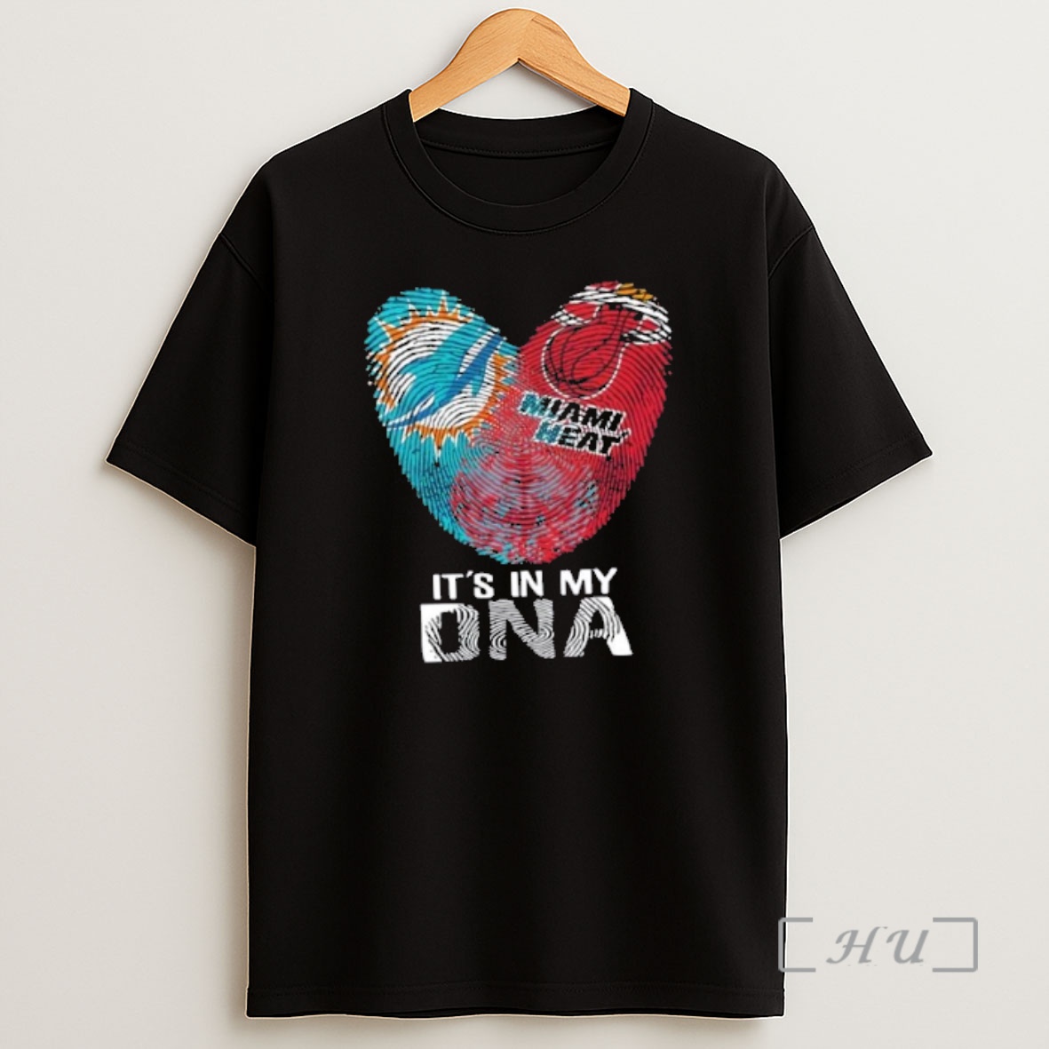 Officials Miami City Sports Dolphins X Heart Its In My Dna Fingerprint Heart Premium Shirt Sweatshirt Tee
