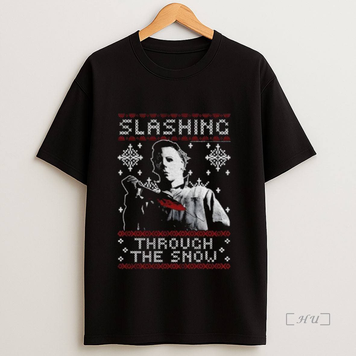 Officials Michael Myers Slashing Thru The Snow Christmas Premium Shirt Sweatshirt Tee