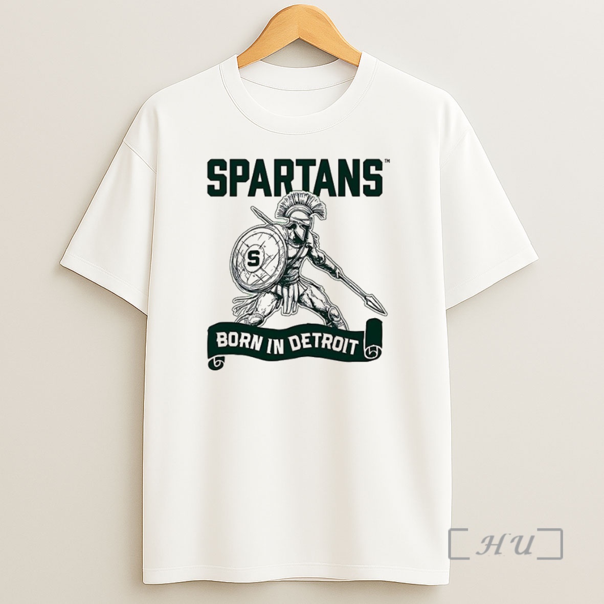 Officials Michigan State Spartans Born In Detroit Premium Shirt Sweatshirt Tee