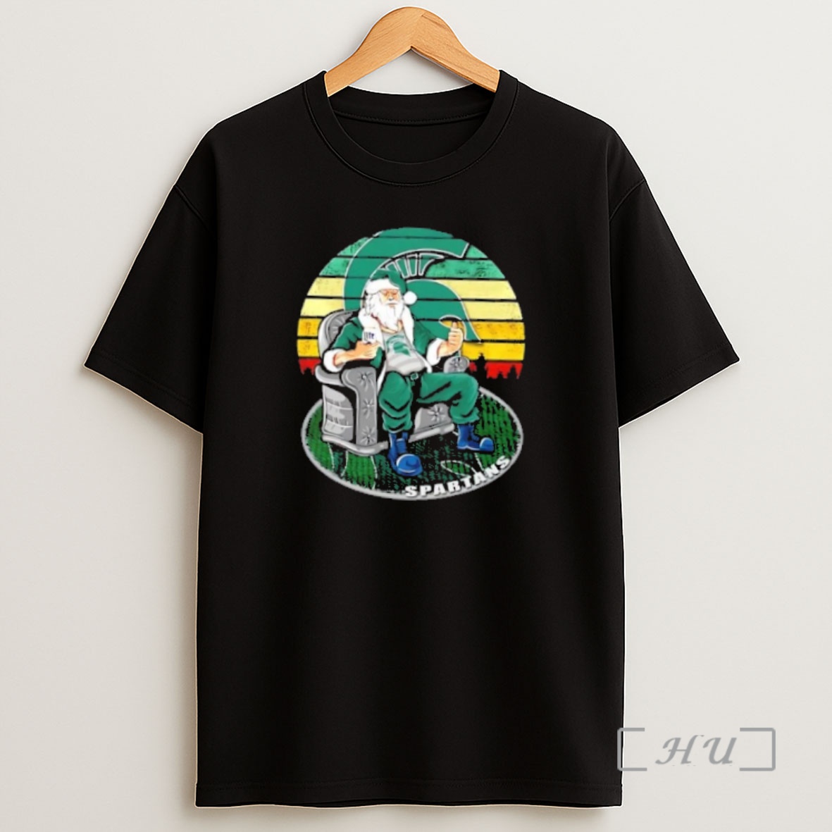 Officials Michigan State Spartans X Santa Claus Christmas Vintage Premium Shirt Sweatshirt Tee