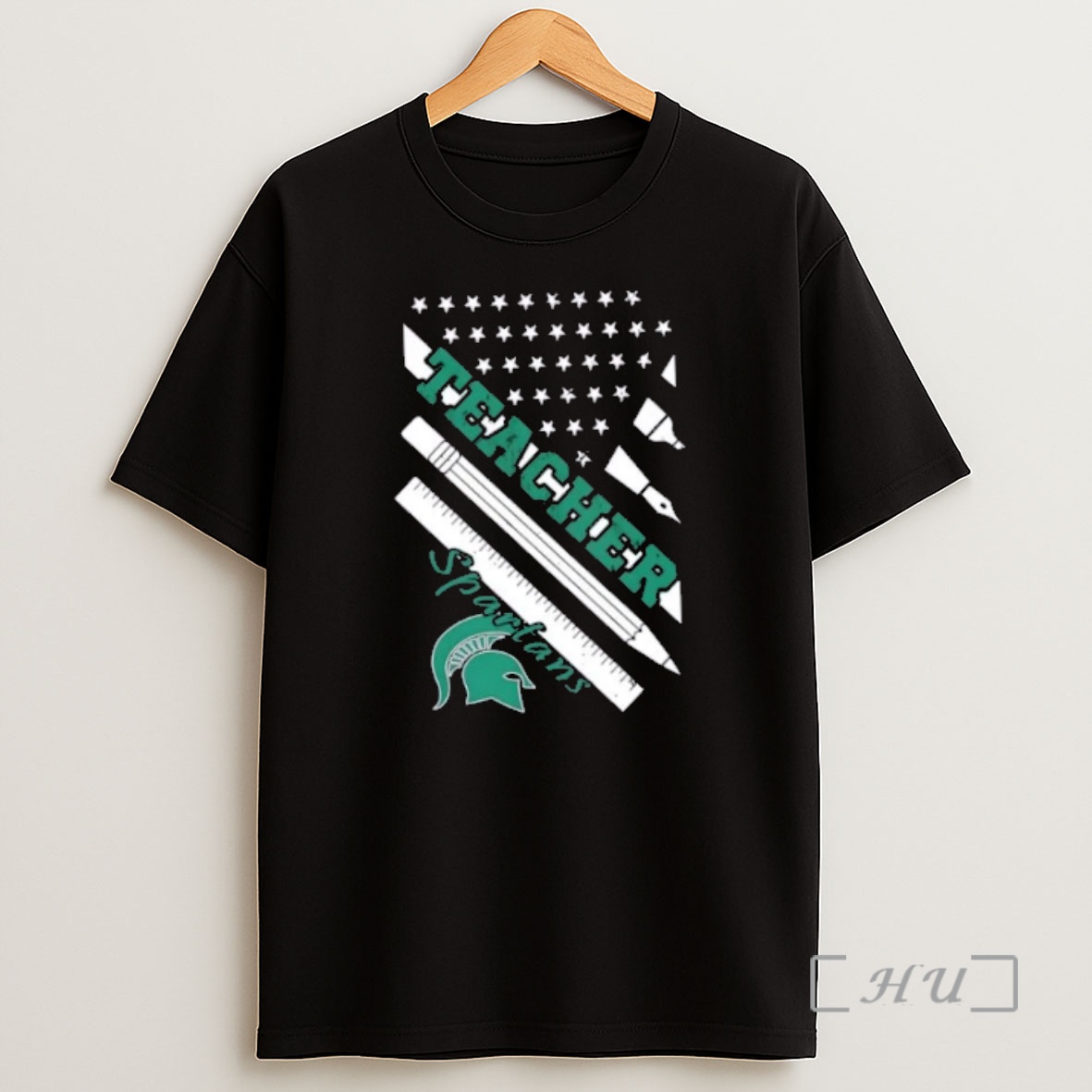 Officials Michigan State Spartans X Teacher American Flag Premium Shirt Sweatshirt Tee
