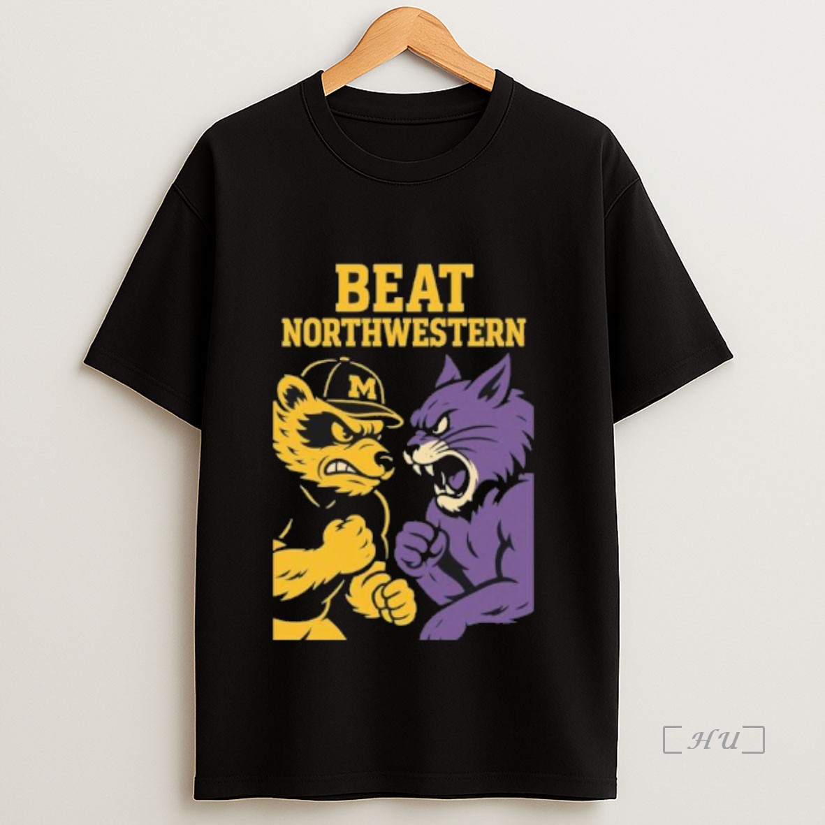 Officials Michigan Wolverine Mascot Beat Northwestern Wildcats 2025 Rivalry Premium Shirt Sweatshirt Tee