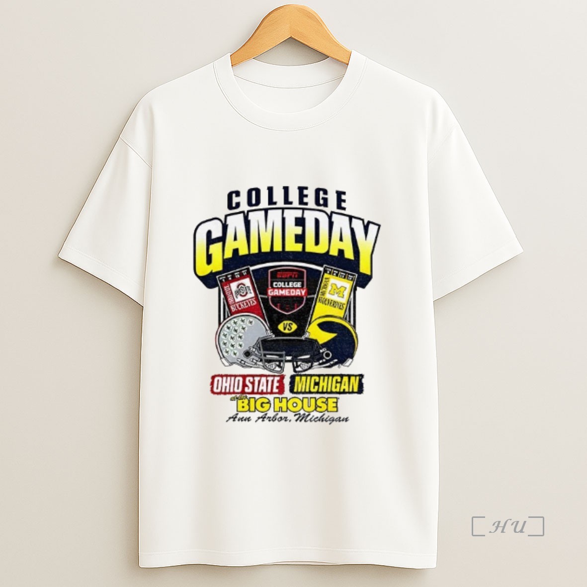 Officials Michigan Wolverines Ivory College Gameday Vs Ohio State Big House Premium Shirt Sweatshirt Tee