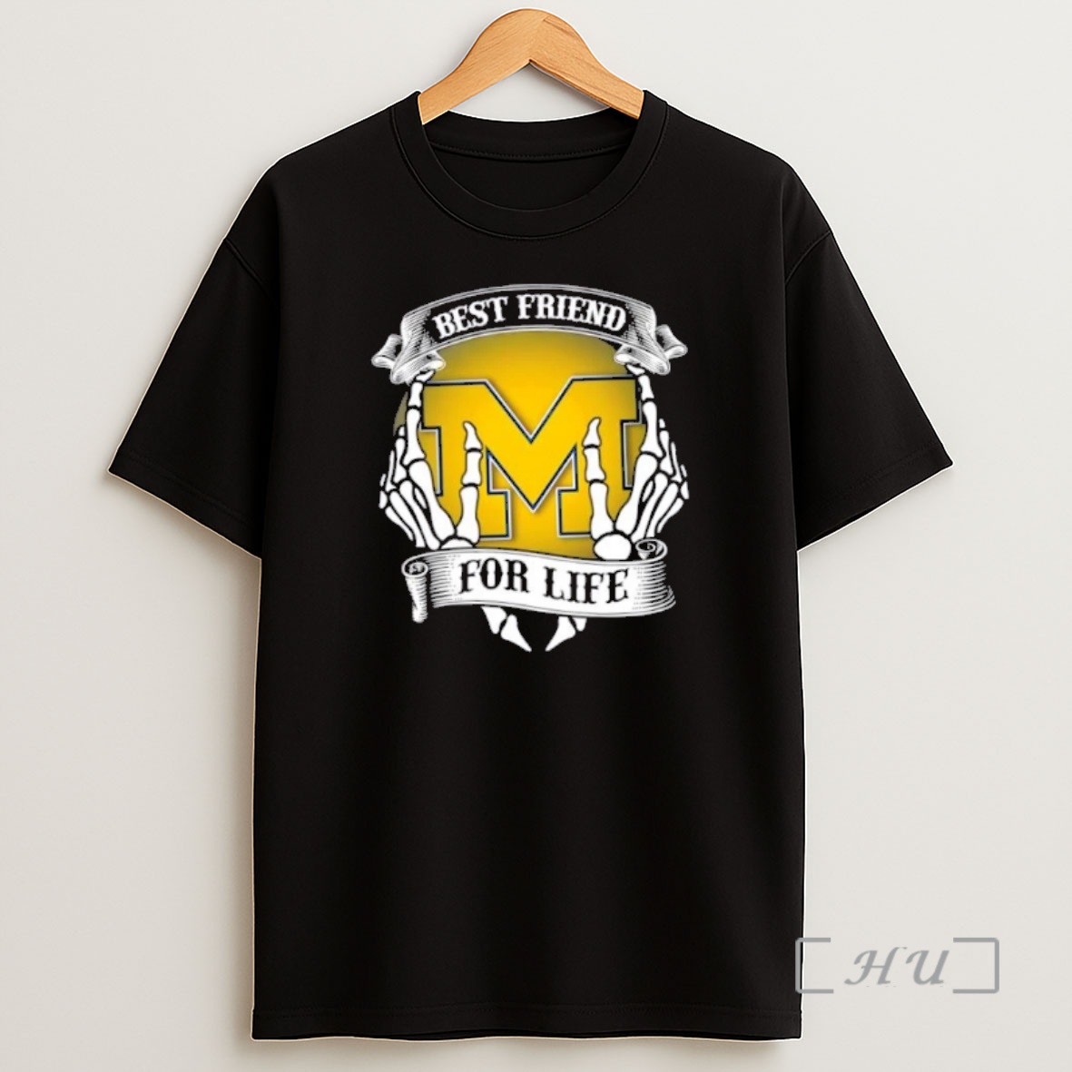 Officials Michigan Wolverines Best Friend For Life Hands Bones Premium Shirt Sweatshirt Tee