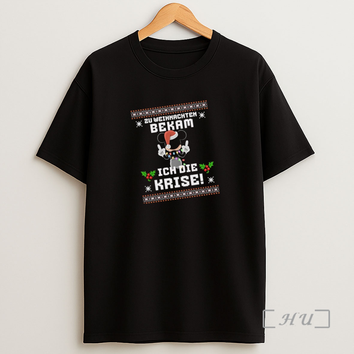 Officials Mickey 2u Weihnachten Bekam Ich Die Krise Christmas Premium Shirt Sweatshirt Tee