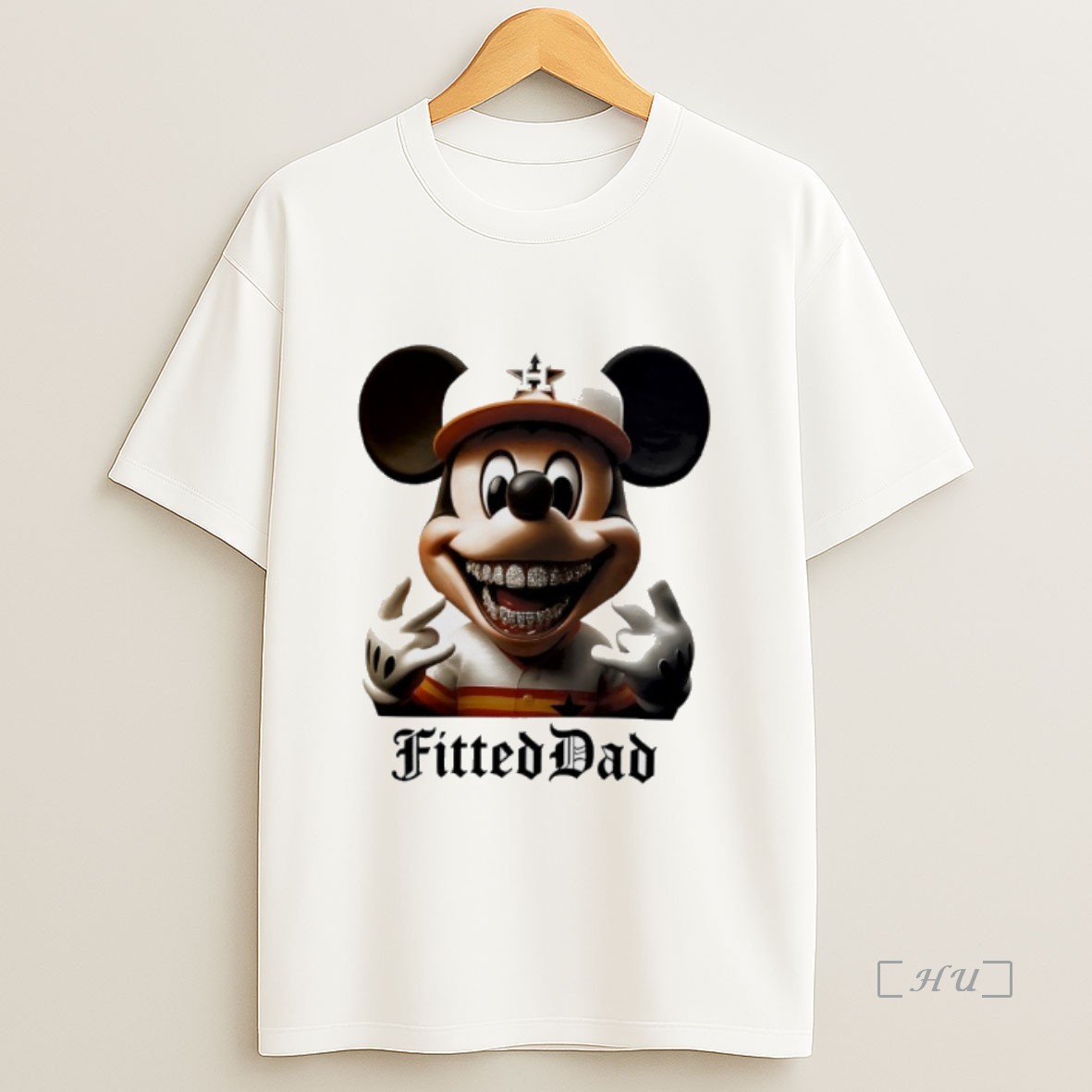 Officials Mickey Mouse Fitted Das X Houston Astros Grillz Premium Shirt Sweatshirt Tee