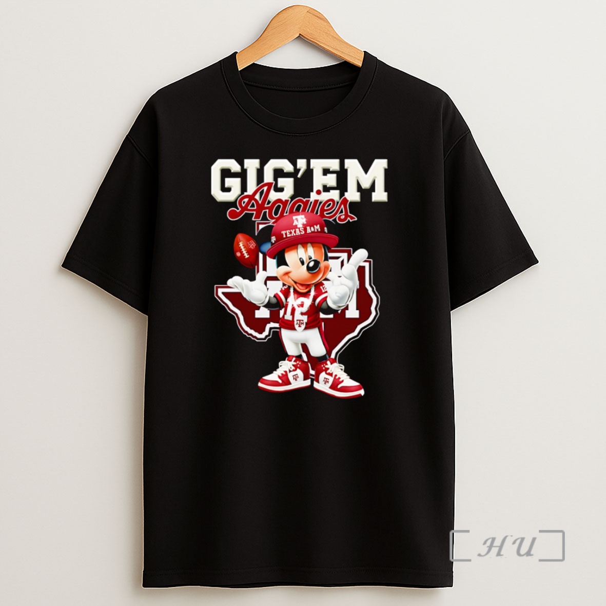 Officials Mickey Mouse Gig Em Aggies Premium Shirt Sweatshirt Tee