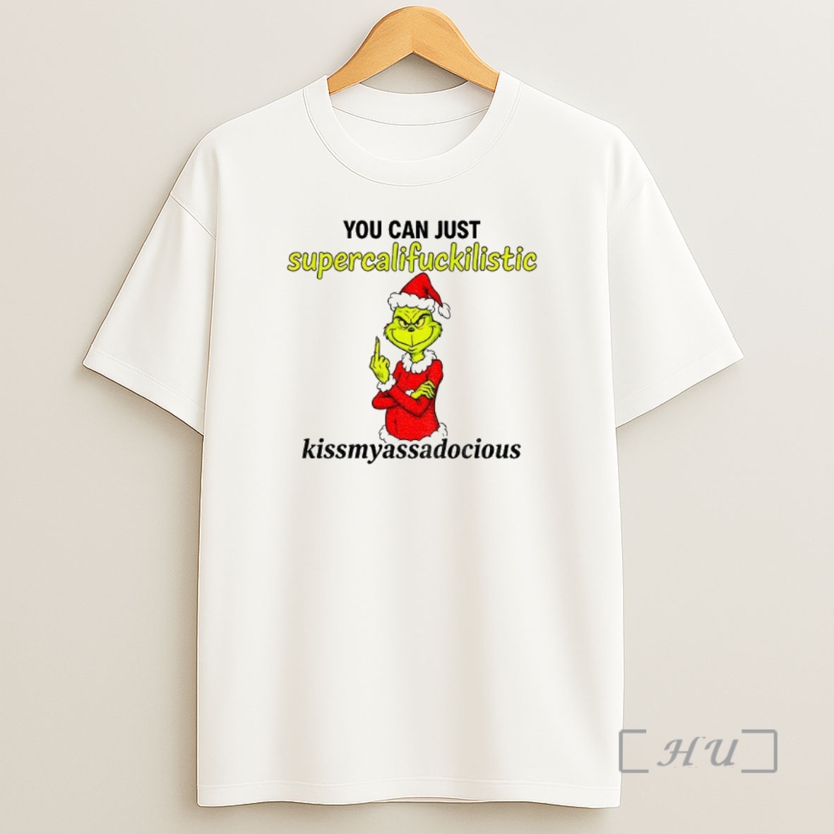 Officials Mickey Santa Claus Middle Finger You Can Just Supercalifuckkilistic Kissmyassadocious Christmas Premium Shirt Sweatshirt Tee