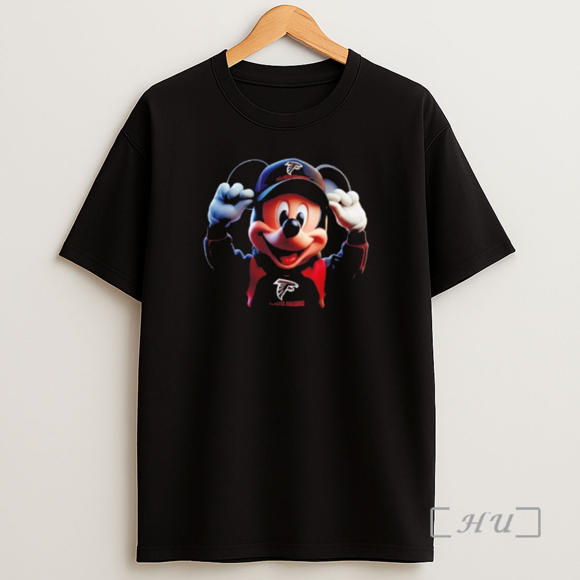 Officials Mickey Wearing Atlanta Falcons And Smile With Fans Premium Shirt Sweatshirt Tee