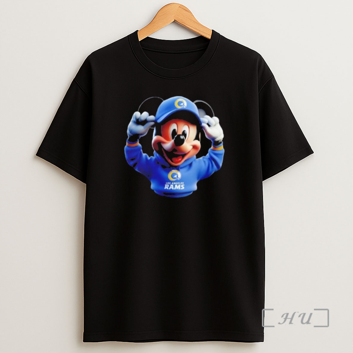 Officials Mickey Wearing Los Angeles Rams And Smile With Fans Premium Shirt Sweatshirt Tee