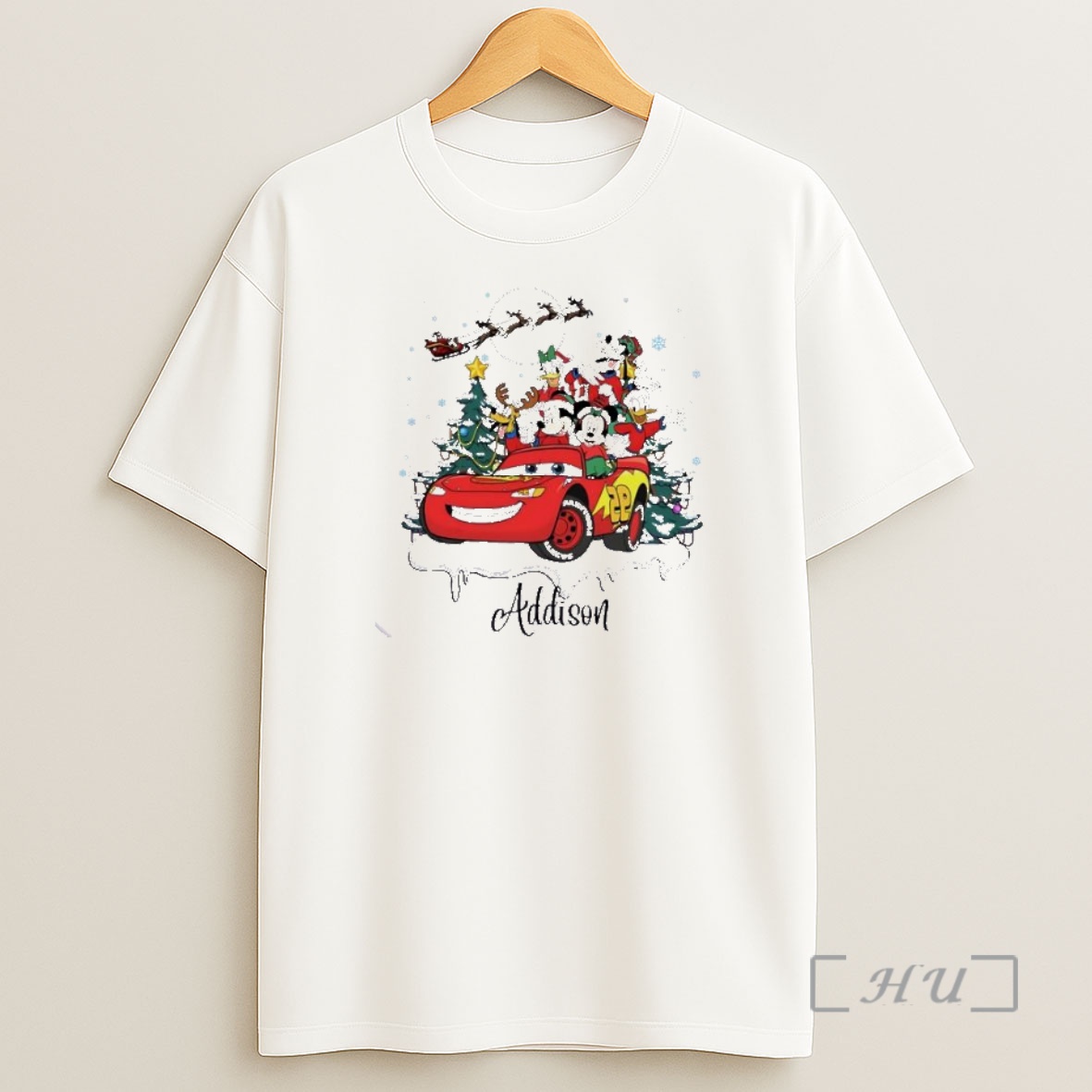 Officials Mickey And Friends Christmas Cars 2025 Personalized Ornaments White Premium Shirt Sweatshirt Tee