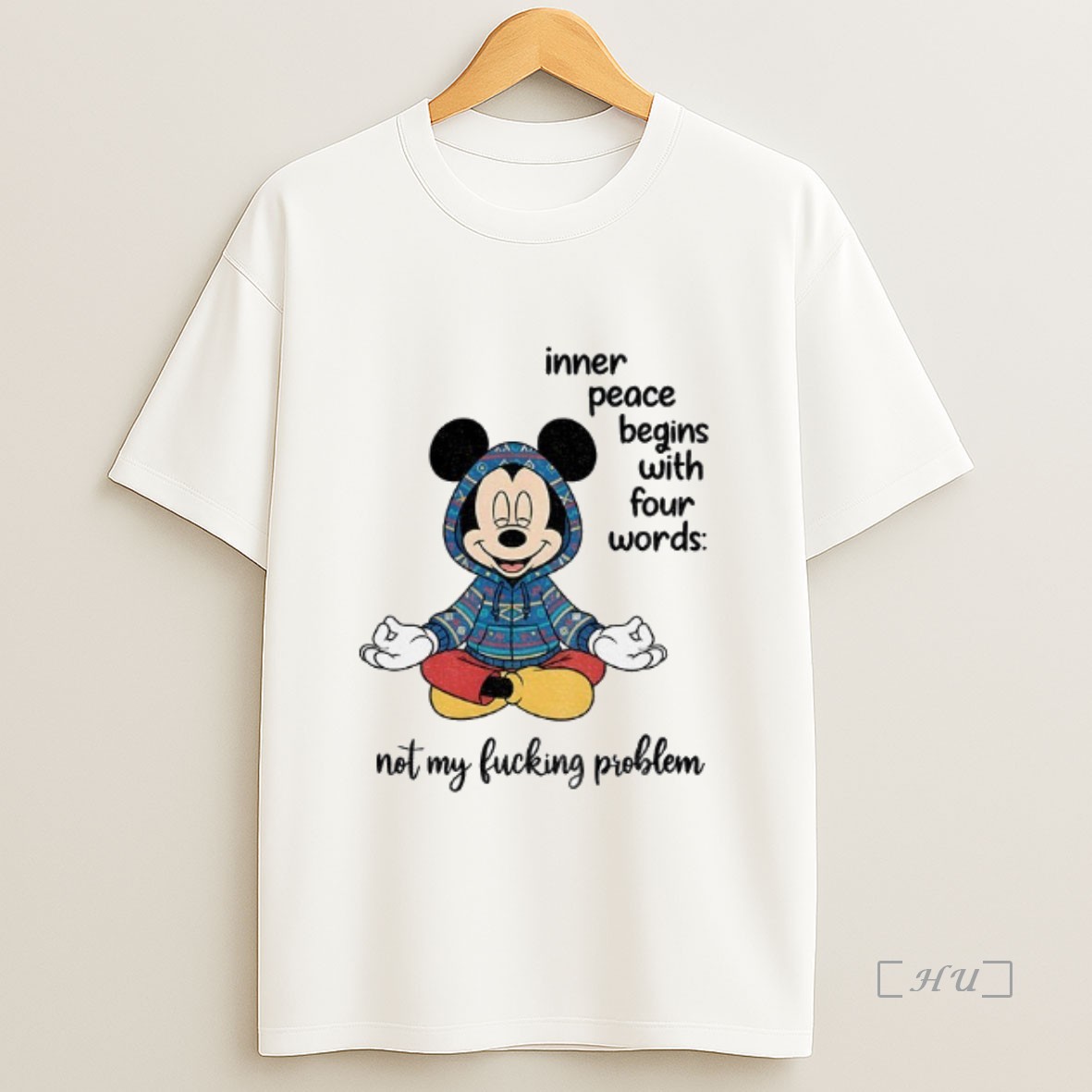 Officials Mickey Inner Peace Begins With Four Words Not My Fucking Problem Premium Shirt Sweatshirt Tee
