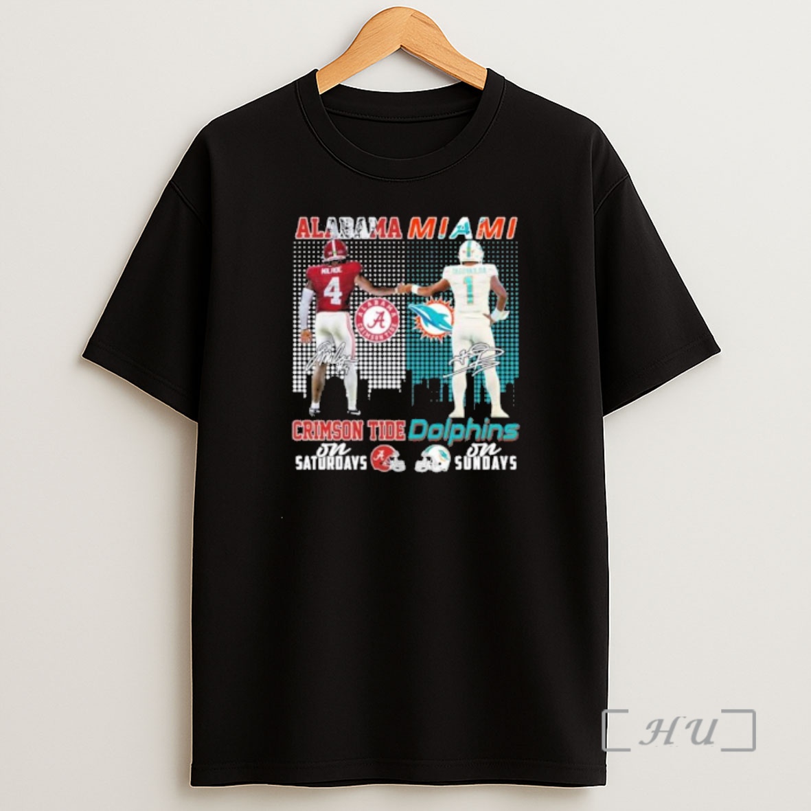 Officials Milroe Alabama On Saturdays And Tagovailoa Dolphins On Sundays Premium Shirt Sweatshirt Tee