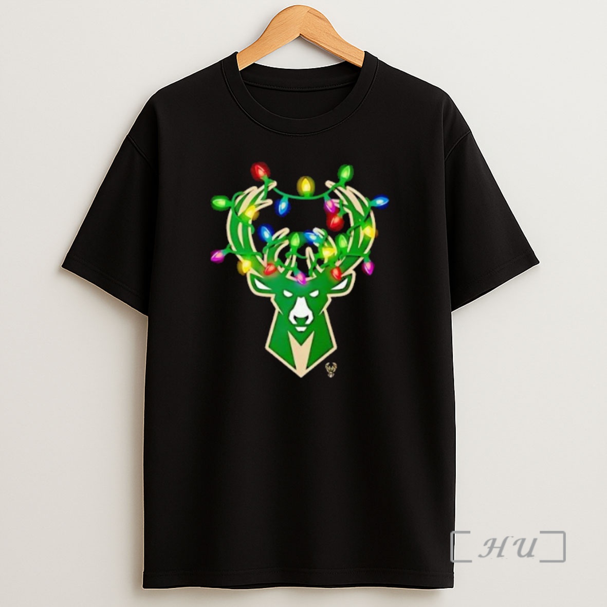 Officials Milwaukee Bucks Logo Lights Merry Christmas Premium Shirt Sweatshirt Tee