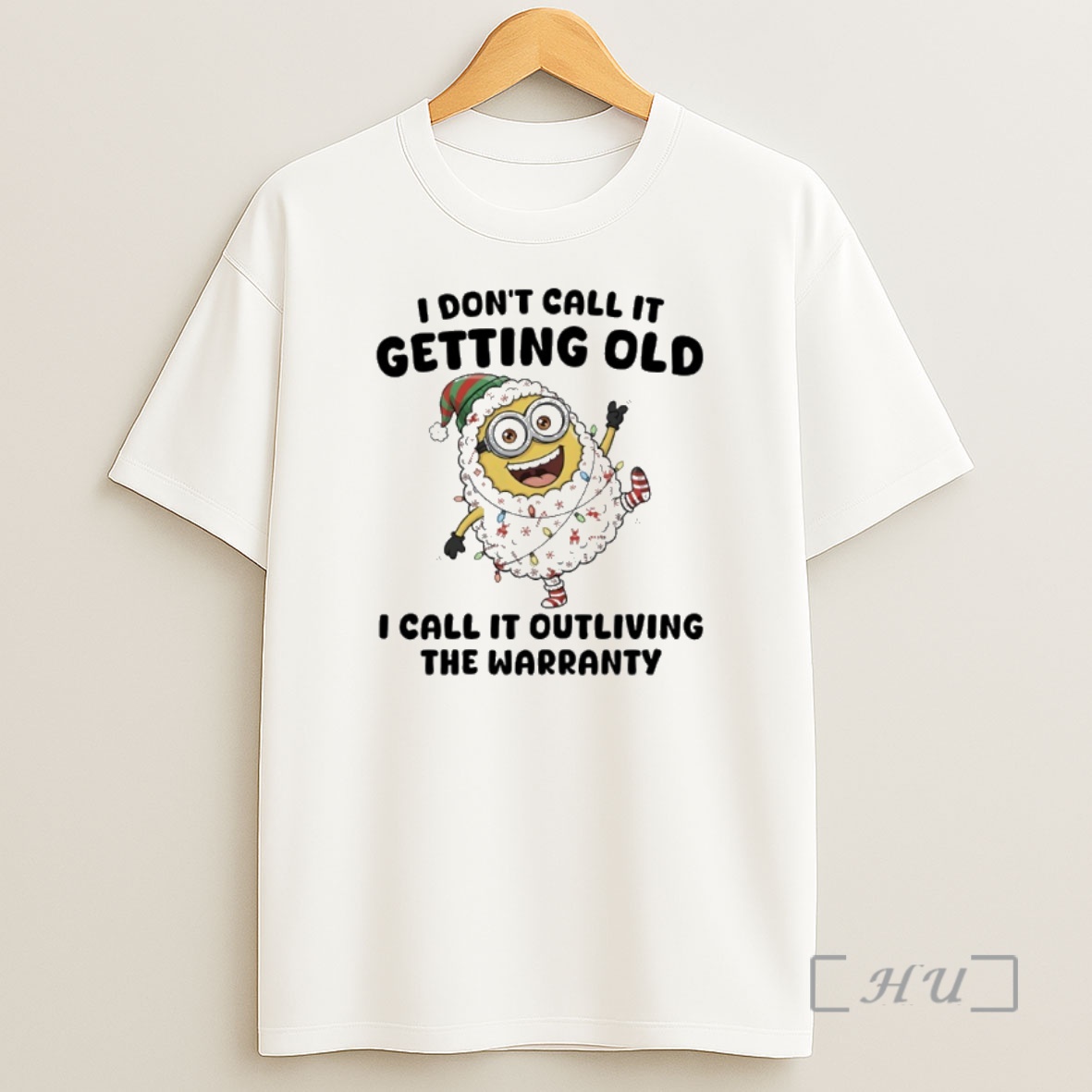 Officials Minions Christmas Light I Dont Call It Getting Old I Call It Outliving The Warranty Premium Shirt Sweatshirt Tee