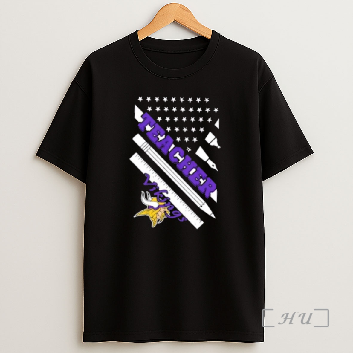 Officials Minnesota Vikings Football X Teacher American Flag Premium Shirt Sweatshirt Tee