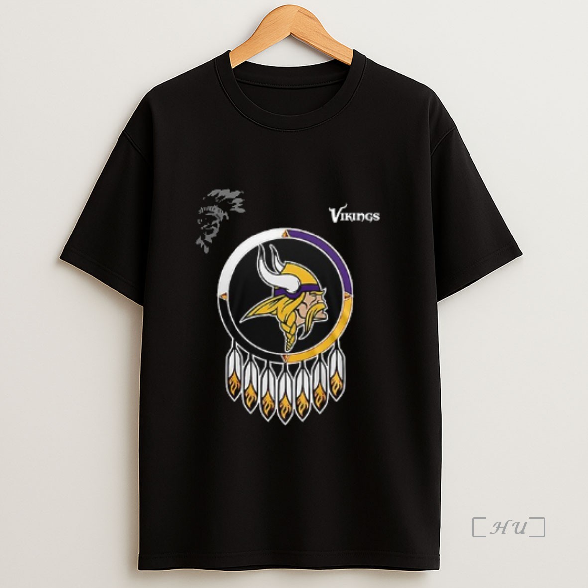 Officials Minnesota Vikings Native American Heritage Month Logo Double Sided Graphic Premium Shirt Sweatshirt Tee