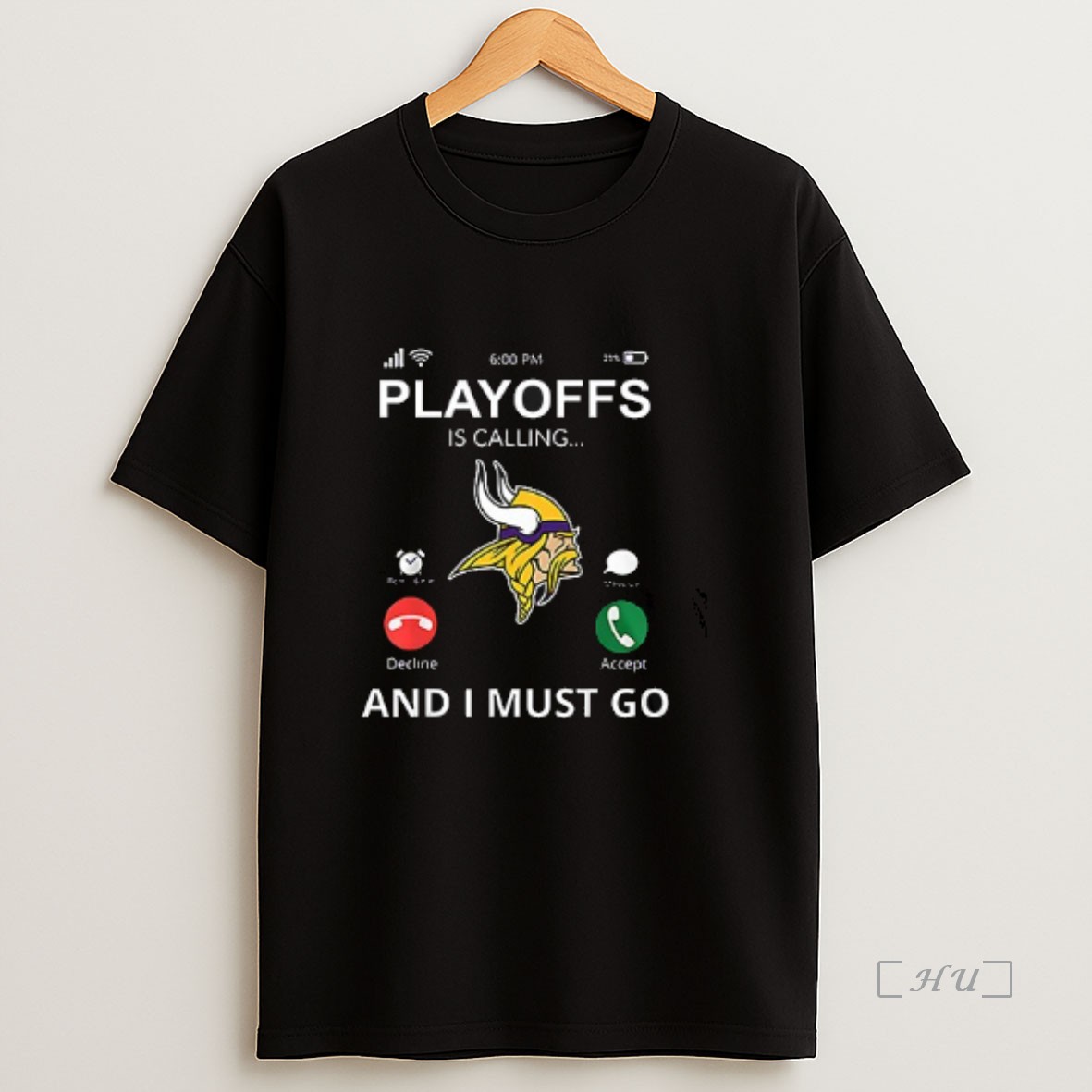 Officials Minnesota Vikings Playoffs Is Calling And I Must Go Double Sided Graphic Premium Shirt Sweatshirt Tee