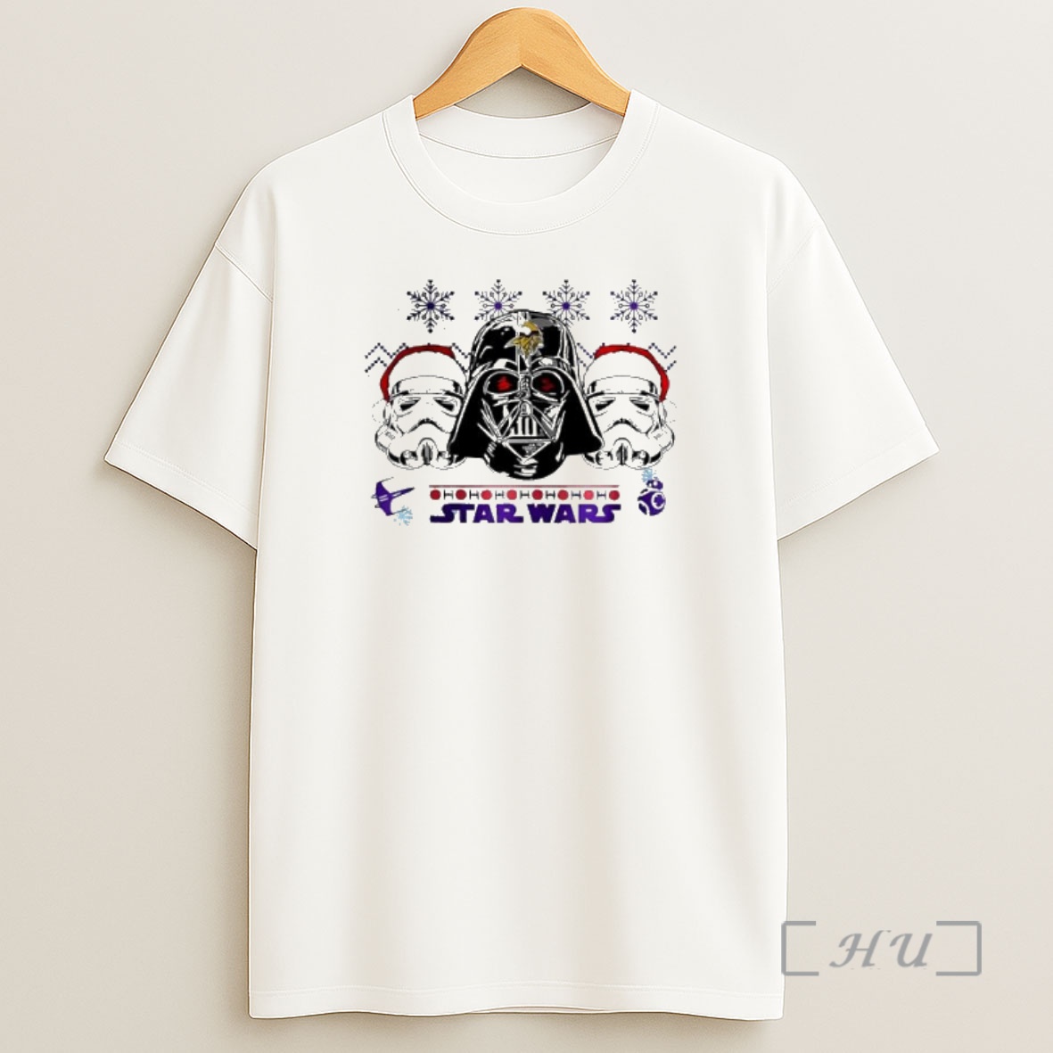 Officials Minnesota Vikings X Star Wars Ugly Christmas Premium Shirt Sweatshirt Tee