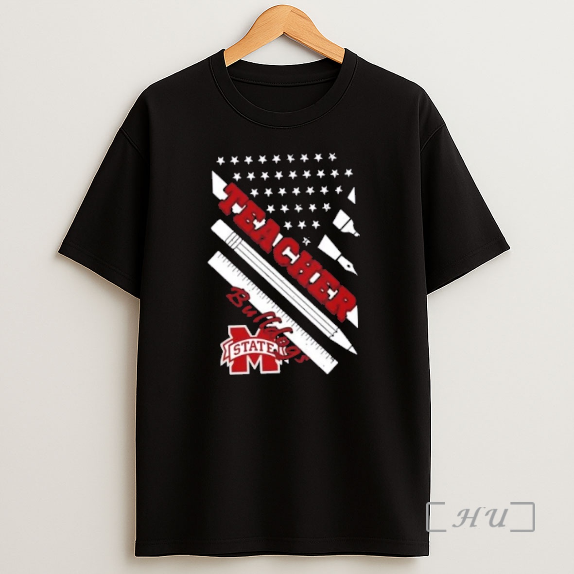 Officials Mississippi State Bulldogs X Teacher American Flag Premium Shirt Sweatshirt Tee