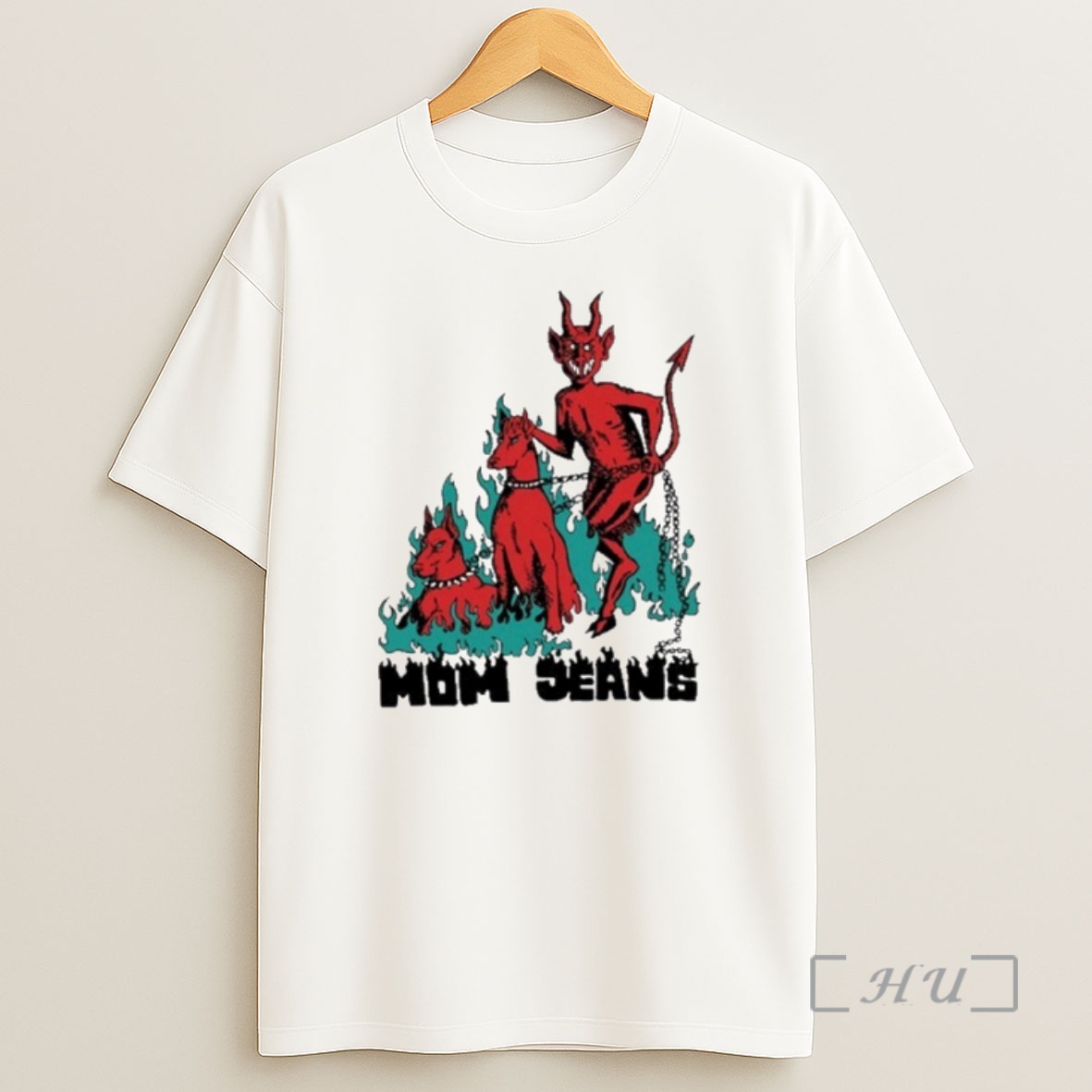 Officials Mom Jeans Devil Dog Cropped Boxy Premium Shirt Sweatshirt Tee