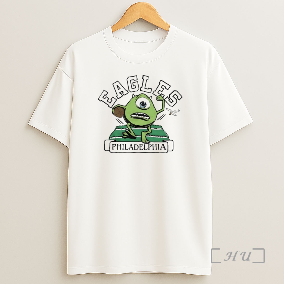 Officials Monsters Inc Mike Wazowski X Philadelphia Eagles Premium Shirt Sweatshirt Tee