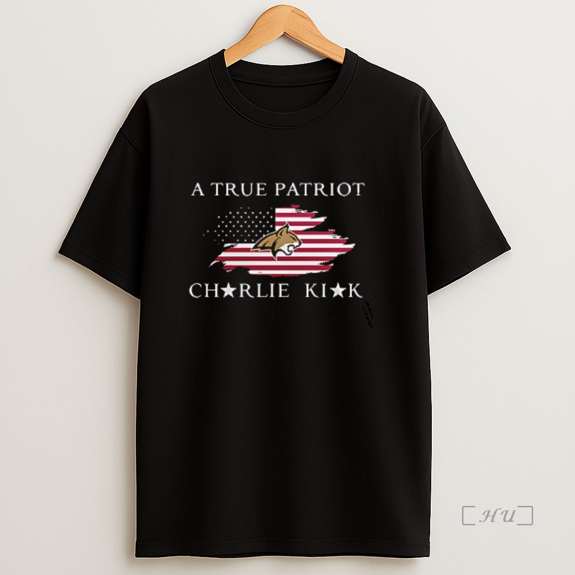 Officials Montana State Bobcats X Montana State University X Charlie Kirk A True Patriot Double Sided Graphic Premium Shirt Sweatshirt Tee