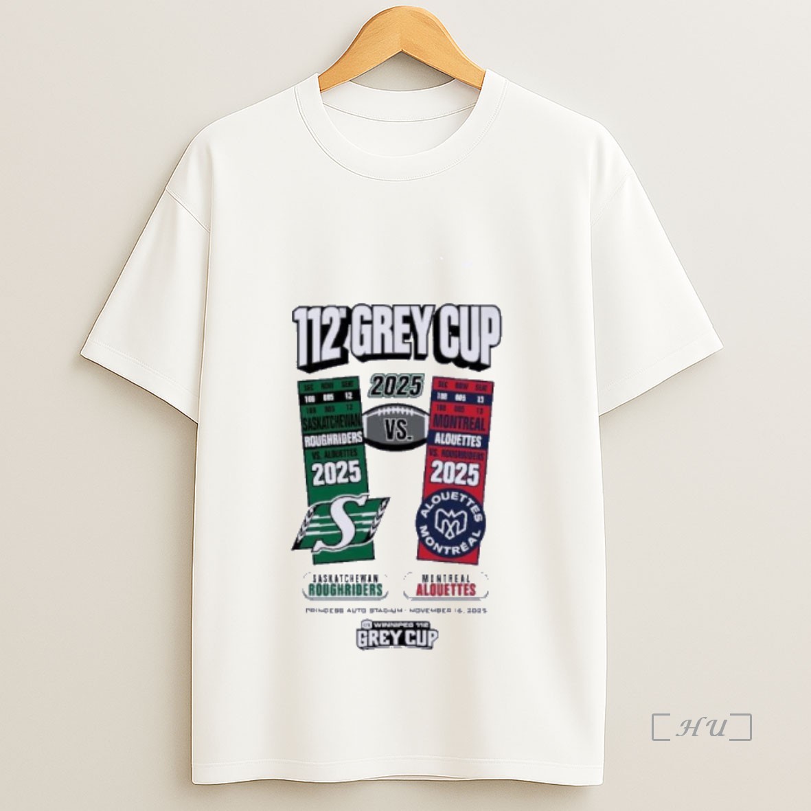 Officials Montreal Alouettes Vs Saskatchewan Roughriders 112th Grey Cup Head To Head Premium Shirt Sweatshirt Tee